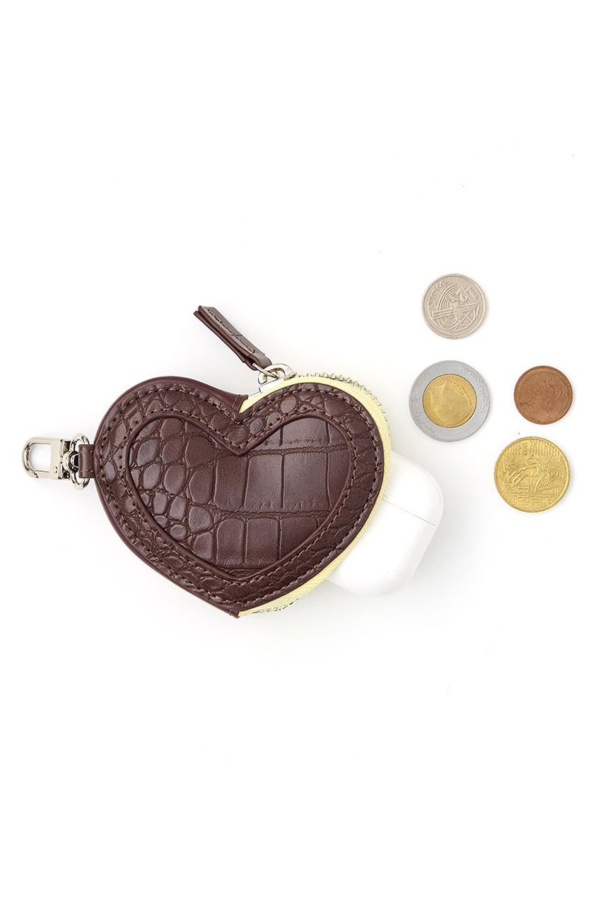 【エジュー/ajew】の【8/25 8:00販売開始】ajew croco heart pouch 人気、トレンドファッション・服の通販 founy(ファニー) 　ファッション　Fashion　レディースファッション　Fashion for Women　ポーチ&ミニバッグ　Pouches & Mini Bags　2025年　2025　2025-2026秋冬・A/W　Autumn/Winter 2025–26 AW25–26　アクセサリー　Fashion Accessories　クロコ　Crocodile, Croc Embossed　シルバー　Silver, Metallic Silver　スマホケース　Smartphone Case　ポーチ　Pouch, Small Case　A/W・秋冬　Autumn/Winter　other-4|ID: prp329100004646693 ipo3291000000033540672