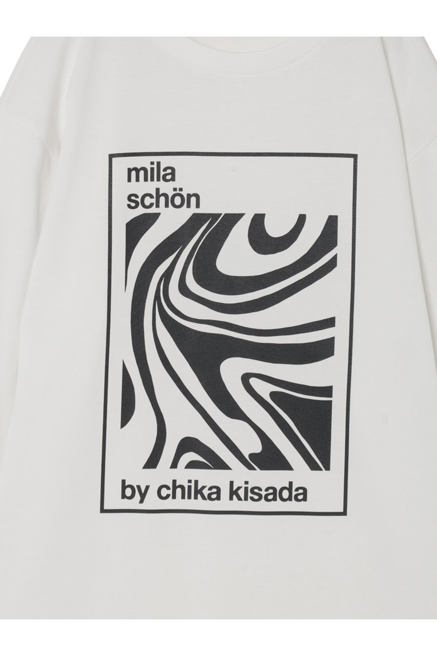 【ミラ ショーン バイ チカ キサダ/mila schon by chika kisada】のMBYCグラフィック ロングスリーブTシャツ 人気、トレンドファッション・服の通販 founy(ファニー) ファッション Fashion レディースファッション Fashion for Women トップス・カットソー Cut & Sew Tops シャツ・ブラウス・オフィスカジュアル Elegant Blouses & Button-Ups ロングTシャツ・Tシャツ Longline T-Shirts & Tees カットソー・ベーシックTシャツ Cut-and-Sewn Tops / Stretch Tees & Basics なめらか Smooth, Silky Texture インナー Innerwear グラフィック Graphic, Graphic Design スリーブ Sleeve, Long Sleeve / Short Sleeve ロング Long, Long-Length other-6|ID: prp329100004646697 ipo3291000000036075696