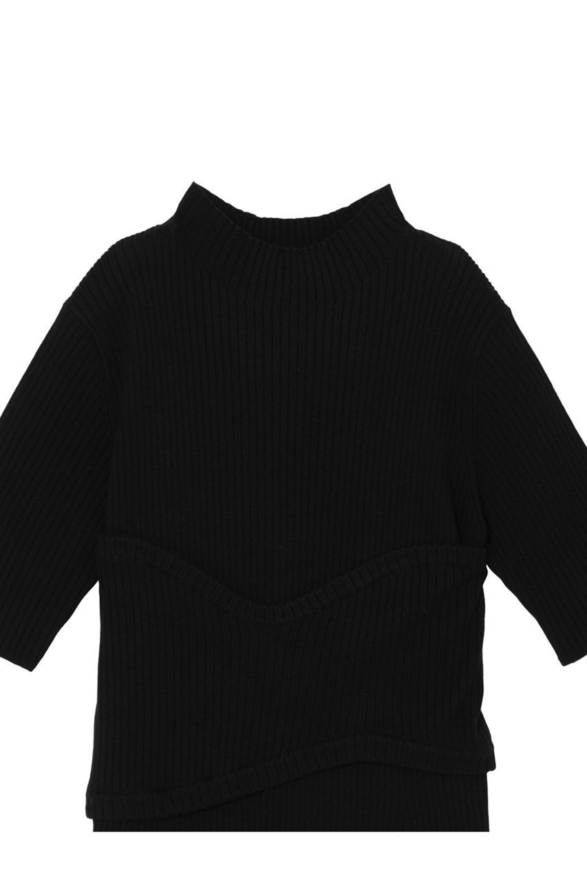 【ミラ ショーン バイ チカ キサダ/mila schon by chika kisada】のレイヤード リブニットワンピース 人気、トレンドファッション・服の通販 founy(ファニー) 　ファッション　Fashion　レディースファッション　Fashion for Women　ワンピース　Dresses　ニットワンピース　Knit Dresses　チュニック　Tunic Tops & Dresses　2025年　2025　2025-2026秋冬・A/W　Autumn/Winter 2025–26 AW25–26　チュニック　Tunic, Long Top　チューブ　Tube, Tube Top　フレア　Flare, Flared　ロング　Long, Long-Length　A/W・秋冬　Autumn/Winter　other-3|ID: prp329100004646699 ipo3291000000033540721