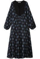 【ヌキテパ/NE QUITTEZ PAS】のSHANTOON ジャカード ポピー プリント ヨーク ドレス 人気、トレンドファッション・服の通販 founy(ファニー) ファッション Fashion レディースファッション Fashion for Women ワンピース Dresses フォーマル・パーティードレス・結婚式用ドレス Elegant & Casual Dresses チュニック Tunic Tops & Dresses 2025年 2025 2025-2026秋冬・A/W Autumn/Winter 2025–26 AW25–26 ジャカード／ジャガード Jacquard, Woven Pattern チュニック Tunic, Long Top ドレス Dress, One-Piece フェミニン Feminine, Girly プリント Print, Printed Pattern ヨーク Yoke, Yoke Design リゾート Resort, Vacation Style ロング Long, Long-Length 旅行 Travel 無地 Plain, Solid Color A/W・秋冬 Autumn/Winter |ID:prp329100004646703