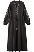 【ヌキテパ/NE QUITTEZ PAS】のCRIMP COTTON ANGLAIS エンブロイダリー ドレス チャコール|ID: prp329100004646704 ipo3291000000035652052