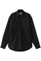 【ヨーク/YOKE】の【UNISEX】ウール ナイロン ワーク シャツ ブラック|ID:prp329100004646711