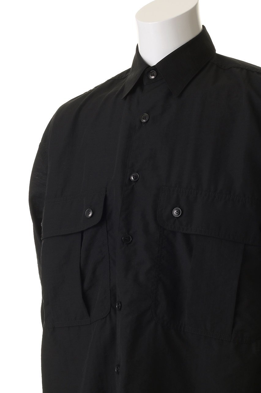 【ヨーク/YOKE】の【UNISEX】ウール ナイロン ワーク シャツ 人気、トレンドファッション・服の通販 founy(ファニー) ファッション Fashion レディースファッション Fashion for Women トップス・カットソー Cut & Sew Tops シャツ・ブラウス・オフィスカジュアル Elegant Blouses & Button-Ups ユニセックス Unisex, Genderless スリーブ Sleeve, Long Sleeve / Short Sleeve タフタ Taffeta, Structured Fabric ポケット Pocket, Pocket Detail ロング Long, Long-Length ワーク Workwear, Utility Style 羽織 Haori, Light Jacket other-5|ID: prp329100004646711 ipo3291000000035938806