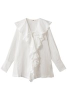 【ウーア/Uhr】のラッフルフリルシャツ 人気、トレンドファッション・服の通販 founy(ファニー) ファッション Fashion レディースファッション Fashion for Women トップス・カットソー Cut & Sew Tops シャツ・ブラウス・オフィスカジュアル Elegant Blouses & Button-Ups 2025年 2025 2025-2026秋冬・A/W Autumn/Winter 2025–26 AW25–26 おすすめ Recommended / Our Picks スリット Slit, Slit Detail スリーブ Sleeve, Long Sleeve / Short Sleeve バランス Balance, Style Balance フリル Frill, Ruffle ロング Long, Long-Length A/W・秋冬 Autumn/Winter |ID:prp329100004646713