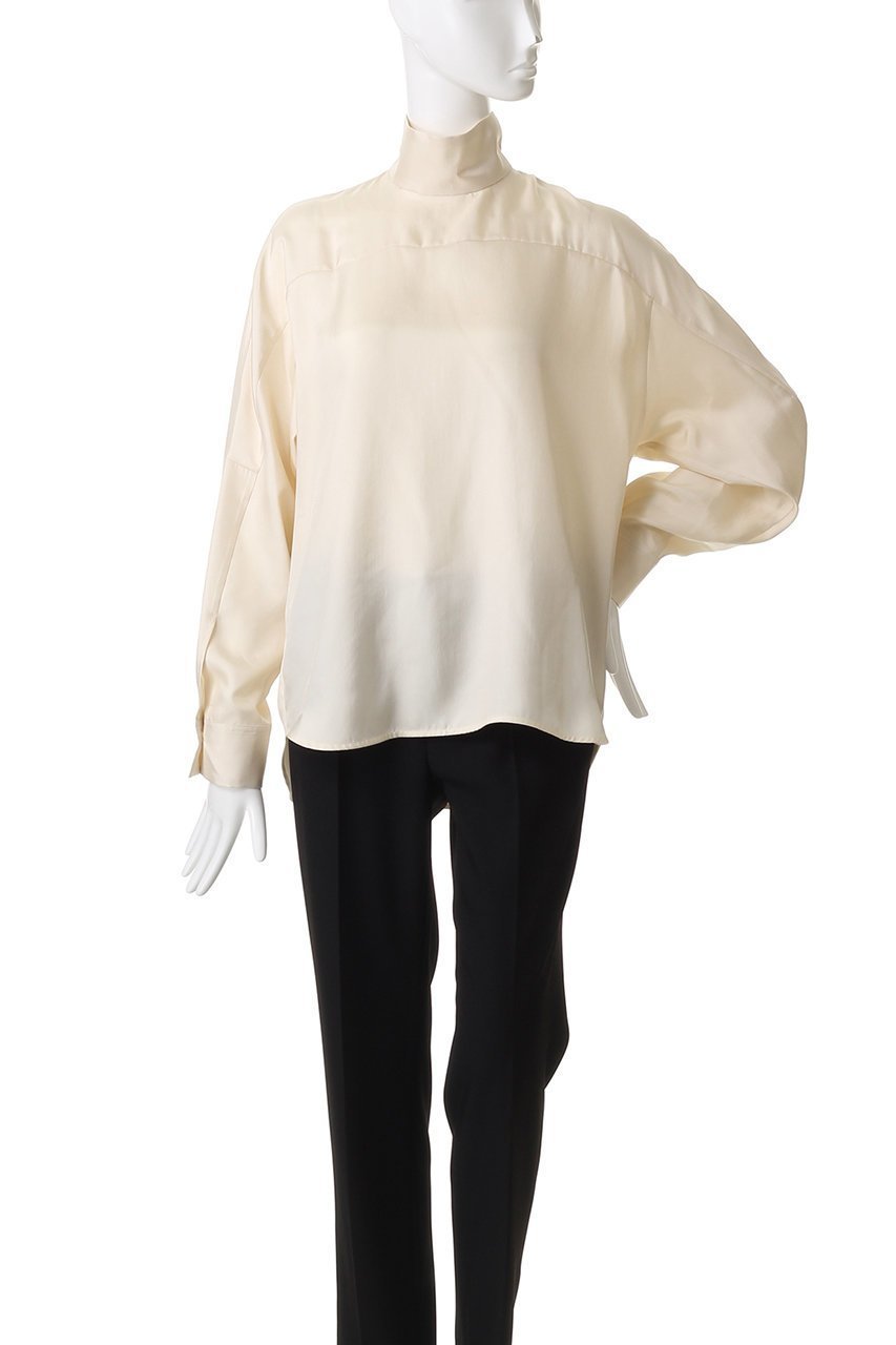 【チノ/CINOH】のサテン ハイネック ブラウス 人気、トレンドファッション・服の通販 founy(ファニー) 　ファッション　Fashion　レディースファッション　Fashion for Women　トップス・カットソー　Cut & Sew Tops　シャツ・ブラウス・オフィスカジュアル　Elegant Blouses & Button-Ups　2025年　2025　2025-2026秋冬・A/W　Autumn/Winter 2025–26 AW25–26　エレガント 上品　Elegant　サテン　Satin, Glossy Fabric　シルク　Silk, 100% Silk　スリーブ　Sleeve, Long Sleeve / Short Sleeve　ドレープ　Drape, Draping Fabric　ハイネック　High Neck, Mock Neck　バランス　Balance, Style Balance　パターン　Pattern, Design Print　フィット　Fit, Slim Fit　ヨーク　Yoke, Yoke Design　リラックス　Relax, Relaxed Fit　ルーズ　Loose, Oversized　ロング　Long, Long-Length　A/W・秋冬　Autumn/Winter　other-2|ID: prp329100004646714 ipo3291000000033540841