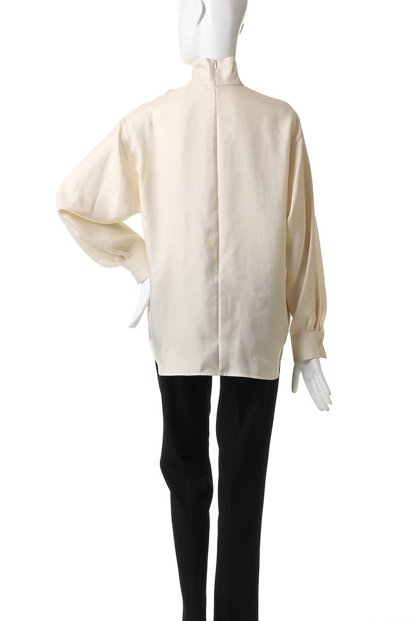【チノ/CINOH】のサテン ハイネック ブラウス 人気、トレンドファッション・服の通販 founy(ファニー) 　ファッション　Fashion　レディースファッション　Fashion for Women　トップス・カットソー　Cut & Sew Tops　シャツ・ブラウス・オフィスカジュアル　Elegant Blouses & Button-Ups　エレガント 上品　Elegant　サテン　Satin, Glossy Fabric　シルク　Silk, 100% Silk　スリーブ　Sleeve, Long Sleeve / Short Sleeve　ドレープ　Drape, Draping Fabric　ハイネック　High Neck, Mock Neck　バランス　Balance, Style Balance　パターン　Pattern, Design Print　フィット　Fit, Slim Fit　ヨーク　Yoke, Yoke Design　リラックス　Relax, Relaxed Fit　ルーズ　Loose, Oversized　ロング　Long, Long-Length　other-4|ID: prp329100004646714 ipo3291000000035652071