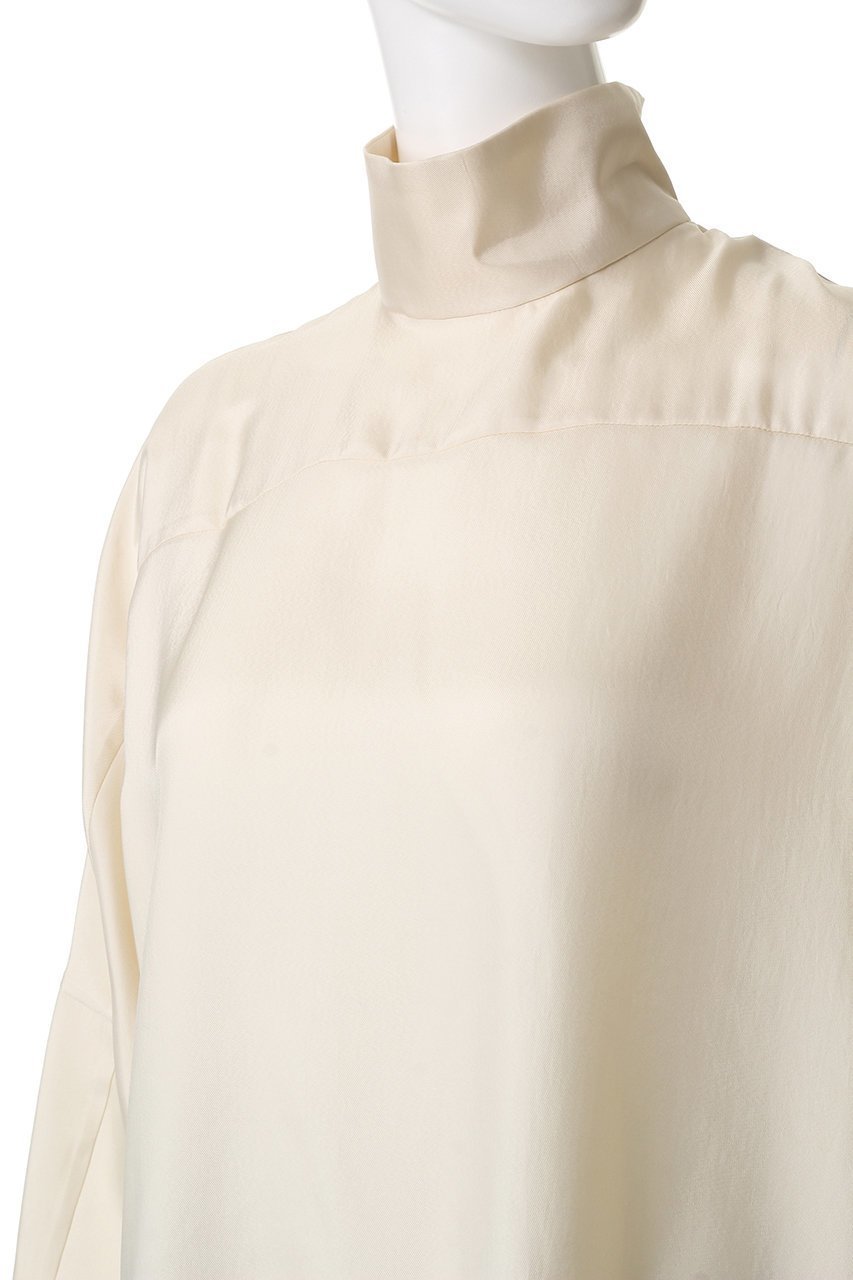 【チノ/CINOH】のサテン ハイネック ブラウス 人気、トレンドファッション・服の通販 founy(ファニー) 　ファッション　Fashion　レディースファッション　Fashion for Women　トップス・カットソー　Cut & Sew Tops　シャツ・ブラウス・オフィスカジュアル　Elegant Blouses & Button-Ups　エレガント 上品　Elegant　サテン　Satin, Glossy Fabric　シルク　Silk, 100% Silk　スリーブ　Sleeve, Long Sleeve / Short Sleeve　ドレープ　Drape, Draping Fabric　ハイネック　High Neck, Mock Neck　バランス　Balance, Style Balance　パターン　Pattern, Design Print　フィット　Fit, Slim Fit　ヨーク　Yoke, Yoke Design　リラックス　Relax, Relaxed Fit　ルーズ　Loose, Oversized　ロング　Long, Long-Length　other-5|ID: prp329100004646714 ipo3291000000035652073