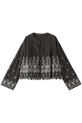 【ヌキテパ/NE QUITTEZ PAS】 CRIMP COTTON ANGLAISE エンブロイダリー トップ人気、トレンドファッション・服の通販 founy(ファニー) ファッション Fashion レディースファッション Fashion for Women トップス・カットソー Cut & Sew Tops シャツ・ブラウス・オフィスカジュアル Elegant Blouses & Button-Ups エンブロイダリー Embroidery Design スリーブ Sleeve, Long Sleeve / Short Sleeve バランス Balance, Style Balance フェミニン Feminine, Girly リボン Ribbon, Bow ロング Long, Long-Length |ID:prp329100004646717