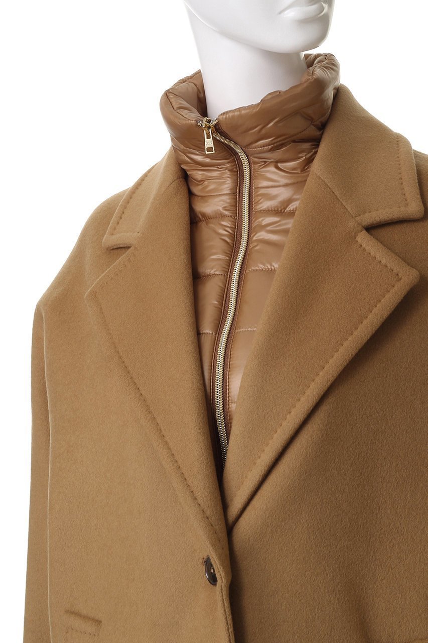 【ヘルノ/HERNO】のウール中綿コンビ コート 人気、トレンドファッション・服の通販 founy(ファニー) 　ファッション　Fashion　レディースファッション　Fashion for Women　アウター　Coat / Outerwear Collection　コート・ロングコート・ピーコート　Long Coats, Peacoats & More　2025年　2025　2025-2026秋冬・A/W　Autumn/Winter 2025–26 AW25–26　イタリア　Italy　コンビ　Combo, Combination Style　シンプル　Simple, Minimal　ダウン　Down, Puffer　チェスターコート　Chester Coat, Long Coat　ロング　Long, Long-Length　定番　Standard, Basic Item　A/W・秋冬　Autumn/Winter　防寒　Cold Protection, Winter-Ready　other-5|ID: prp329100004646723 ipo3291000000033540932