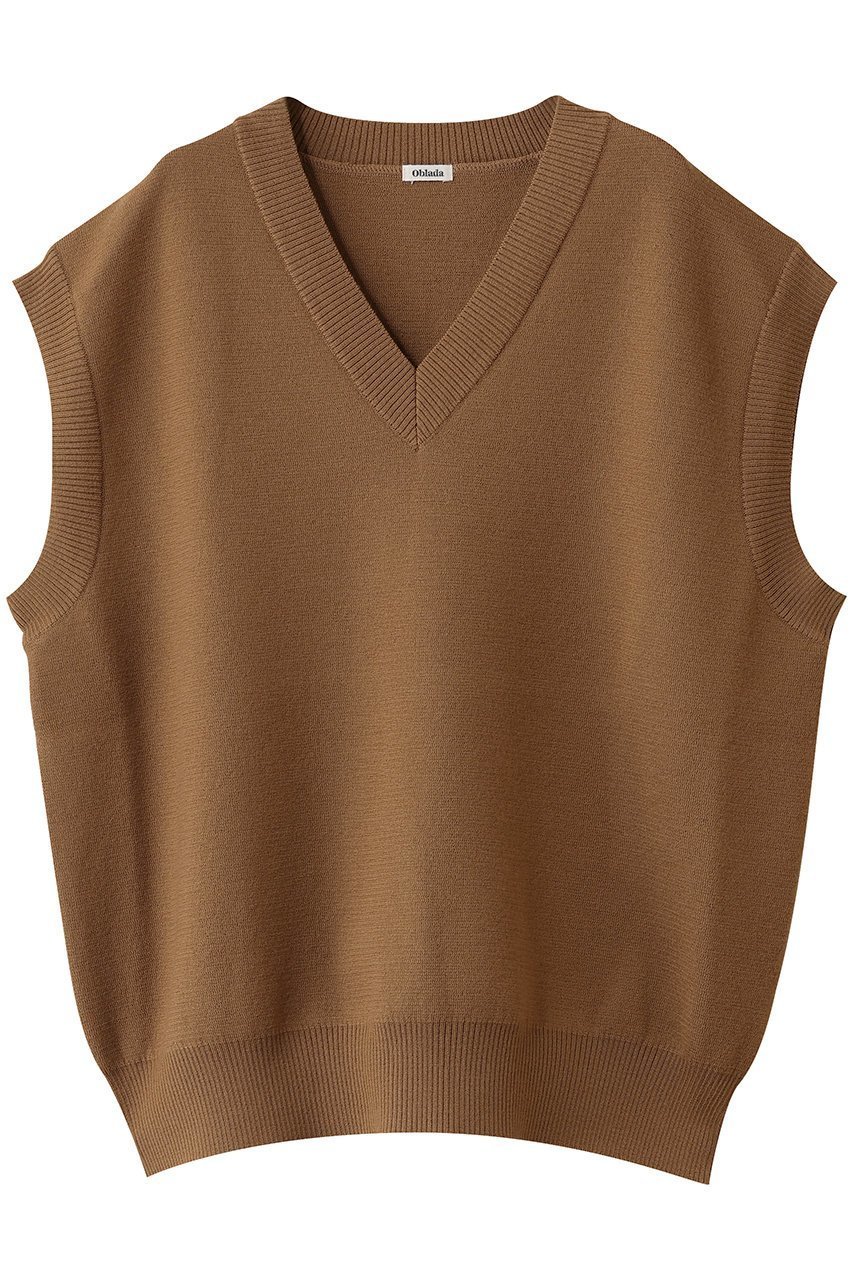 【オブラダ/Oblada】のJERMYN ニットベスト インテリア・キッズ・メンズ・レディースファッション・服の通販 founy(ファニー) 　ファッション　Fashion　レディースファッション　Fashion for Women　アウター　Coat / Outerwear Collection　レディースジャケット・軽アウター　Jackets　2025年　2025　2025-2026秋冬・A/W　Autumn/Winter 2025–26 AW25–26　シンプル　Simple, Minimal　ジャケット　Jacket, Outerwear　ベスト　Vest, Waistcoat　A/W・秋冬　Autumn/Winter　キャメル|ID: prp329100004646730 ipo3291000000033541012
