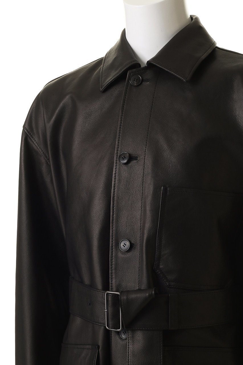 【イレーヴ/YLEVE / MEN】の【MEN】 SHEEP レザー カバーオール ジャケット 人気、トレンドファッション・服の通販 founy(ファニー) 　ファッション　Fashion　メンズファッション　Fashion for Men　2025年　2025　2025-2026秋冬・A/W　Autumn/Winter 2025–26 AW25–26　ジャケット　Jacket, Outerwear　トレンド　Trend, Trending Now　ハーフ　Half, Half-Length　A/W・秋冬　Autumn/Winter　other-5|ID: prp329100004646732 ipo3291000000033541034