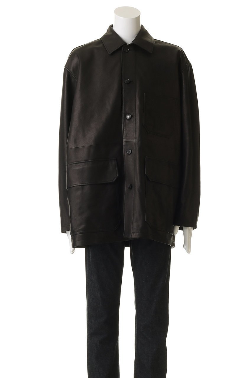 【イレーヴ/YLEVE / MEN】の【MEN】 SHEEP レザー カバーオール ジャケット 人気、トレンドファッション・服の通販 founy(ファニー) 　ファッション　Fashion　メンズファッション　Fashion for Men　2025年　2025　2025-2026秋冬・A/W　Autumn/Winter 2025–26 AW25–26　ジャケット　Jacket, Outerwear　トレンド　Trend, Trending Now　ハーフ　Half, Half-Length　A/W・秋冬　Autumn/Winter　other-8|ID: prp329100004646732 ipo3291000000033541038