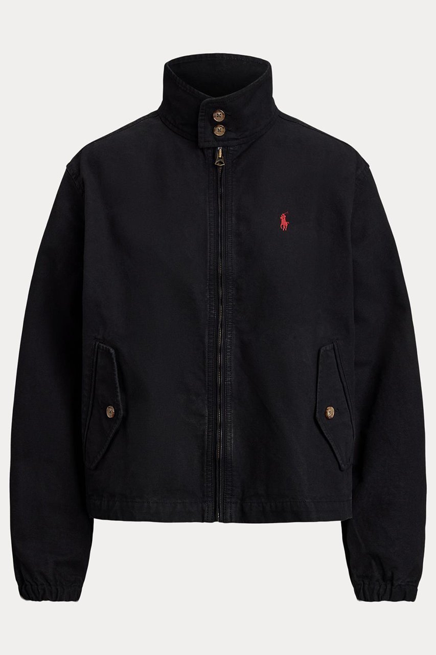 【ラルフローレン/RALPH LAUREN】の【POLO RALPH LAUREN】ウィンドブレーカー インテリア・キッズ・メンズ・レディースファッション・服の通販 founy(ファニー) 　ファッション　Fashion　レディースファッション　Fashion for Women　アウター　Coat / Outerwear Collection　レディースジャケット・軽アウター　Jackets　ブルゾンジャケット・スポーティアウター　Blouson Jackets　キャンバス　Canvas, Canvas Fabric　クロップド　Cropped, Short Length　ジャケット　Jacket, Outerwear　スタンド　Stand Collar, Upright Stand　ブルゾン　Blouson, Bomber Jacket　モダン　Modern, Contemporary　リラックス　Relax, Relaxed Fit　ブラック|ID: prp329100004646734 ipo3291000000036544869