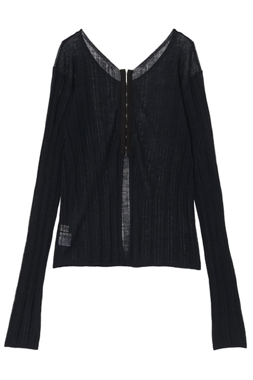 【ミラ ショーン バイ チカ キサダ/mila schon by chika kisada】のランダムリブ 2WAYニット プルオーバー 人気、トレンドファッション・服の通販 founy(ファニー) 　ファッション　Fashion　レディースファッション　Fashion for Women　トップス・カットソー　Cut & Sew Tops　ニット　Knit Tops & Sweaters　カジュアルプルオーバー・ニットトップス　Pullovers & Knit Tops / Casual Pullovers　スリット　Slit, Slit Detail　other-2|ID: prp329100004646735 ipo3291000000035953512