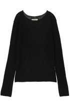 【ミラ ショーン バイ チカ キサダ/mila schon by chika kisada】のエンブロイダリー シアーニット プルオーバー ブラック|ID: prp329100004646737 ipo3291000000035346529