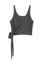 【ガリャルダガランテ/GALLARDAGALANTE】の【アンサンブル対応】カシュクールニット チャコールグレー|ID:prp329100004646740