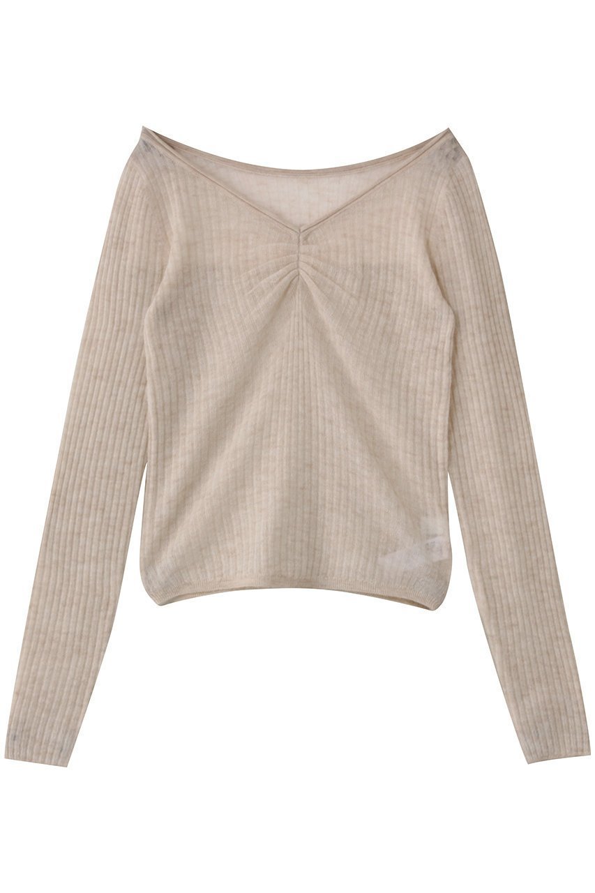 【ガリャルダガランテ/GALLARDAGALANTE】の【アンサンブル対応】オフショルダーニット インテリア・キッズ・メンズ・レディースファッション・服の通販 founy(ファニー) 　ファッション　Fashion　レディースファッション　Fashion for Women　トップス・カットソー　Cut & Sew Tops　ニット　Knit Tops & Sweaters　アンサンブルニット　Knit Ensembles & Twin Sets　カジュアルプルオーバー・ニットトップス　Pullovers & Knit Tops / Casual Pullovers　おすすめ　Recommended / Our Picks　アンサンブル　Ensemble Set　ギャザー　Gathered, Ruffled　タンク　Tank Top, Sleeveless Top　ビスチェ　Bustier, Corset Top　ベージュ|ID: prp329100004646741 ipo3291000000035938970