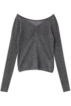 【ガリャルダガランテ/GALLARDAGALANTE】の【アンサンブル対応】オフショルダーニット 人気、トレンドファッション・服の通販 founy(ファニー) ファッション Fashion レディースファッション Fashion for Women トップス・カットソー Cut & Sew Tops ニット Knit Tops & Sweaters アンサンブルニット Knit Ensembles & Twin Sets カジュアルプルオーバー・ニットトップス Pullovers & Knit Tops / Casual Pullovers おすすめ Recommended / Our Picks アンサンブル Ensemble Set ギャザー Gathered, Ruffled タンク Tank Top, Sleeveless Top ビスチェ Bustier, Corset Top thumbnail チャコールグレー|ID: prp329100004646741 ipo3291000000035938972