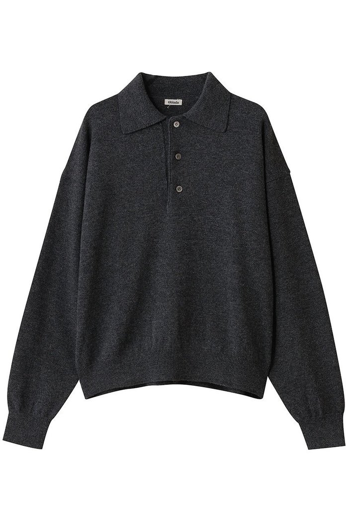 【オブラダ/Oblada】のHENRY ポロニット インテリア・キッズ・メンズ・レディースファッション・服の通販 founy(ファニー) https://founy.com/ ファッション Fashion レディースファッション Fashion for Women トップス・カットソー Cut & Sew Tops ニット Knit Tops & Sweaters カジュアルプルオーバー・ニットトップス Pullovers & Knit Tops / Casual Pullovers 2025年 2025 2025-2026秋冬・A/W Autumn/Winter 2025–26 AW25–26 クラシカル Classical, Vintage-Inspired ボトム Bottoms, Lower Wear A/W・秋冬 Autumn/Winter |ID: prp329100004646744 ipo3291000000033541138