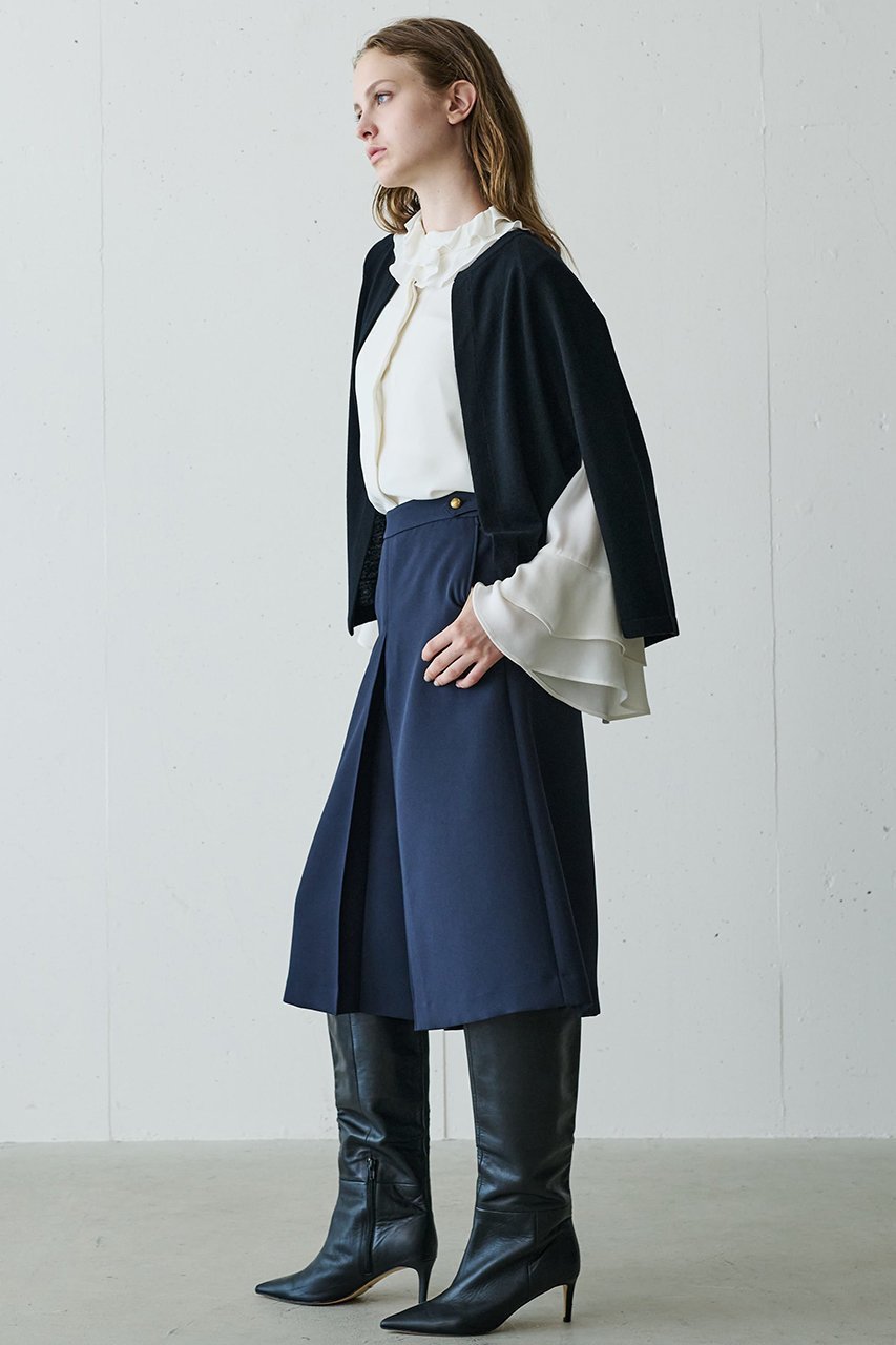 【ジェイドット/j.】のスカート風ヒザ丈パンツ 人気、トレンドファッション・服の通販 founy(ファニー) 　ファッション　Fashion　レディースファッション　Fashion for Women　スカート　Skirts　パンツ　Pants & Trousers　ショートパンツ・ハーフパンツ　High-Waisted & Relaxed Shorts　コンパクト　Compact, Small Size　ショート　Short, Short Length　バランス　Balance, Style Balance　フレア　Flare, Flared　ラグジュアリー　Luxury, Elegant　再入荷　Restock / Back in Stock　other-7|ID: prp329100004646747 ipo3291000000035798910