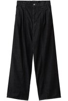 【ヨーク/YOKE / MEN】の【MEN】デニム 3プリーツ ワイドレッグ パンツ ブラック|ID: prp329100004646750 ipo3291000000033541198