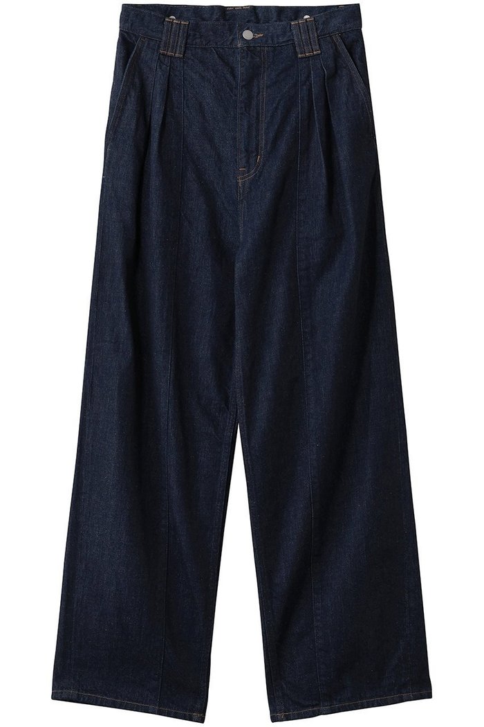 【ヨーク/YOKE】の【UNISEX】デニム 3プリーツ ワイドレッグ パンツ インテリア・キッズ・メンズ・レディースファッション・服の通販 founy(ファニー) https://founy.com/ ファッション Fashion レディースファッション Fashion for Women パンツ Pants & Trousers デニムパンツ・ジーンズ・美脚デニム Denim Jeans & Pants ユニセックス Unisex, Genderless インディゴ Indigo Denim デニム Denim, Jeans Material バランス Balance, Style Balance フロント Front, Front Design プリーツ Pleats, Pleated ループ Loop, Loop Knit ヴィンテージ Vintage Style |ID: prp329100004646750 ipo3291000000036832661