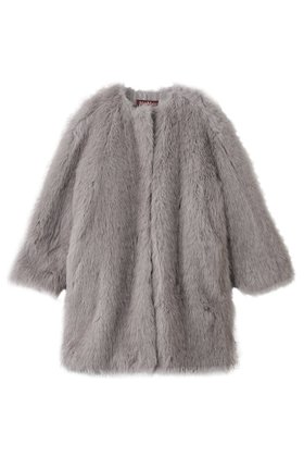 【マックスマーラ/Max Mara】の【Max Mara Studio】EROS フェイクファー ノーカラーコート 人気、トレンドファッション・服の通販 founy(ファニー) ファッション Fashion レディースファッション Fashion for Women アウター Coat / Outerwear Collection コート・ロングコート・ピーコート Long Coats, Peacoats & More パーティ Party, Party Style フェイクファー Faux Fur, Imitation Fur ロング Long, Long-Length A/W・秋冬 Autumn/Winter |ID:prp329100004647713