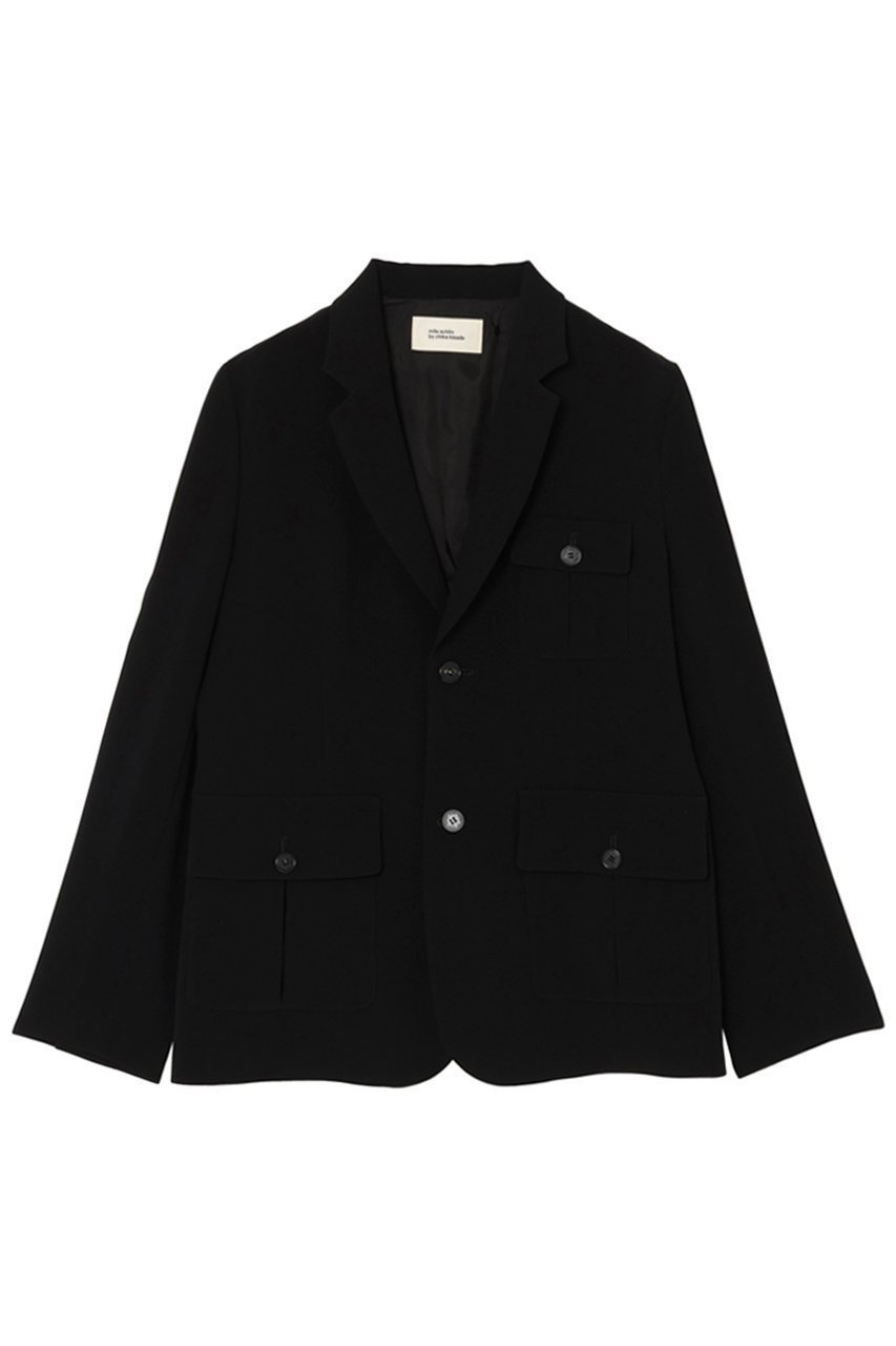 【ミラ ショーン バイ チカ キサダ/mila schon by chika kisada】のダブルジョーゼット フラップポケット ジャケット 人気、トレンドファッション・服の通販 founy(ファニー) 　ファッション　Fashion　レディースファッション　Fashion for Women　アウター　Coat / Outerwear Collection　レディースジャケット・軽アウター　Jackets　おすすめ　Recommended / Our Picks　とろみ　Fluid, Flowy Fabric　ジャケット　Jacket, Outerwear　ジョーゼット　Georgette, Semi-Sheer Fabric　セットアップ　Set-Up, Coordinated Outfit　ダブル　Double, Double-Breasted　フラップ　Flap, Flap Pocket　ポケット　Pocket, Pocket Detail　エレガント 上品　Elegant　定番　Standard, Basic Item　 other-1|ID: prp329100004647718 ipo3291000000036763869