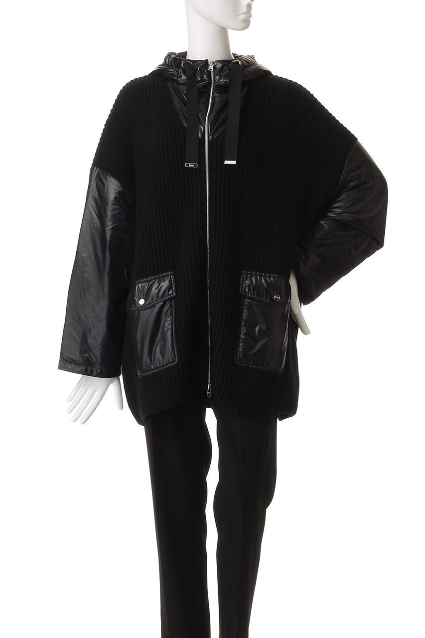 【ヘルノ/HERNO】のウールリブニット フーディーブルゾン 人気、トレンドファッション・服の通販 founy(ファニー) 　ファッション　Fashion　レディースファッション　Fashion for Women　アウター　Coat / Outerwear Collection　レディースジャケット・軽アウター　Jackets　ブルゾンジャケット・スポーティアウター　Blouson Jackets　ジャケット　Jacket, Outerwear　ブルゾン　Blouson, Bomber Jacket　ラグジュアリー　Luxury, Elegant　リラックス　Relax, Relaxed Fit　エレガント 上品　Elegant　定番　Standard, Basic Item　軽量　Lightweight, Ultra Light　other-2|ID: prp329100004647720 ipo3291000000036195109