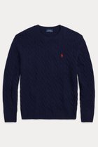 【ラルフローレン/RALPH LAUREN / MEN】の【MEN】【POLO RALPH LAUREN】ケーブルニット ウールカシミヤ セーター ネイビー|ID:prp329100004647723