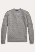 【ラルフローレン/RALPH LAUREN / MEN】の【MEN】【POLO RALPH LAUREN】ケーブルニット ウールカシミヤ セーター グレー|ID:prp329100004647723