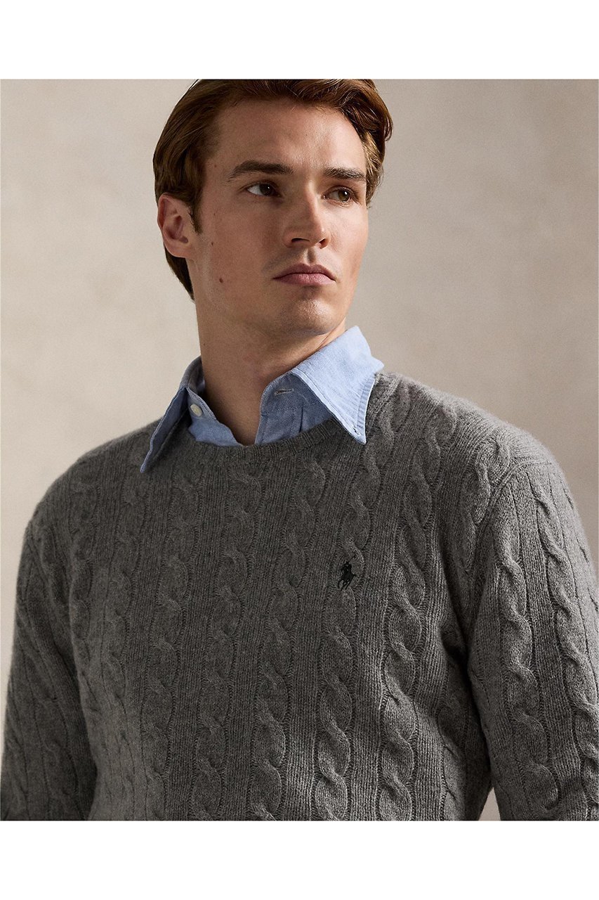 【ラルフローレン/RALPH LAUREN / MEN】の【MEN】【POLO RALPH LAUREN】ケーブルニット ウールカシミヤ セーター 人気、トレンドファッション・服の通販 founy(ファニー) ファッション Fashion メンズファッション Fashion for Men トップス・カットソー Cut & Sew Tops ニット・セーター / 定番トップス Knit Tops & Sweaters シンプル Simple, Minimal セーター Sweater, Knitwear other-2|ID: prp329100004647723 ipo3291000000035664761