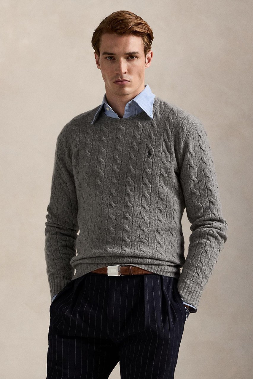 【ラルフローレン/RALPH LAUREN / MEN】の【MEN】【POLO RALPH LAUREN】ケーブルニット ウールカシミヤ セーター 人気、トレンドファッション・服の通販 founy(ファニー) ファッション Fashion メンズファッション Fashion for Men トップス・カットソー Cut & Sew Tops ニット・セーター / 定番トップス Knit Tops & Sweaters シンプル Simple, Minimal セーター Sweater, Knitwear other-5|ID: prp329100004647723 ipo3291000000035664764