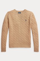 【ラルフローレン/RALPH LAUREN】の【POLO RALPH LAUREN】ケーブル ウールカシミヤ クルーネック セーター 人気、トレンドファッション・服の通販 founy(ファニー) ファッション Fashion レディースファッション Fashion for Women トップス・カットソー Cut & Sew Tops ニット Knit Tops & Sweaters カジュアルプルオーバー・ニットトップス Pullovers & Knit Tops / Casual Pullovers 2025年 2025 2025-2026秋冬・A/W Autumn/Winter 2025–26 AW25–26 スリム Slim, Slim Fit セーター Sweater, Knitwear フィット Fit, Slim Fit エレガント 上品 Elegant 定番 Standard, Basic Item A/W・秋冬 Autumn/Winter thumbnail ベージュ|ID: prp329100004647724 ipo3291000000033551185