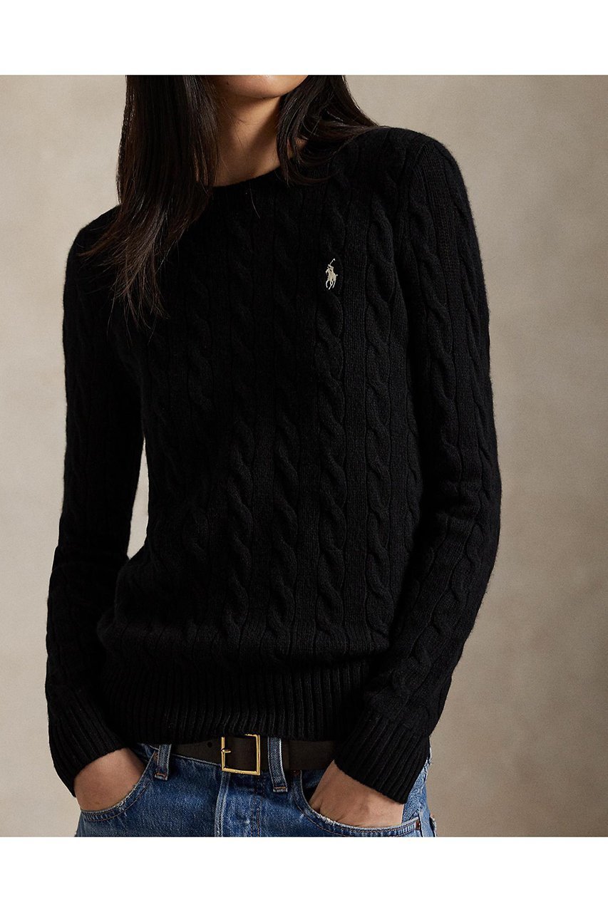 【ラルフローレン/RALPH LAUREN】の【POLO RALPH LAUREN】ケーブル ウールカシミヤ クルーネック セーター 人気、トレンドファッション・服の通販 founy(ファニー) 　ファッション　Fashion　レディースファッション　Fashion for Women　トップス・カットソー　Cut & Sew Tops　ニット　Knit Tops & Sweaters　カジュアルプルオーバー・ニットトップス　Pullovers & Knit Tops / Casual Pullovers　2025年　2025　2025-2026秋冬・A/W　Autumn/Winter 2025–26 AW25–26　スリム　Slim, Slim Fit　セーター　Sweater, Knitwear　フィット　Fit, Slim Fit　エレガント 上品　Elegant　定番　Standard, Basic Item　A/W・秋冬　Autumn/Winter　other-2|ID: prp329100004647724 ipo3291000000033551188