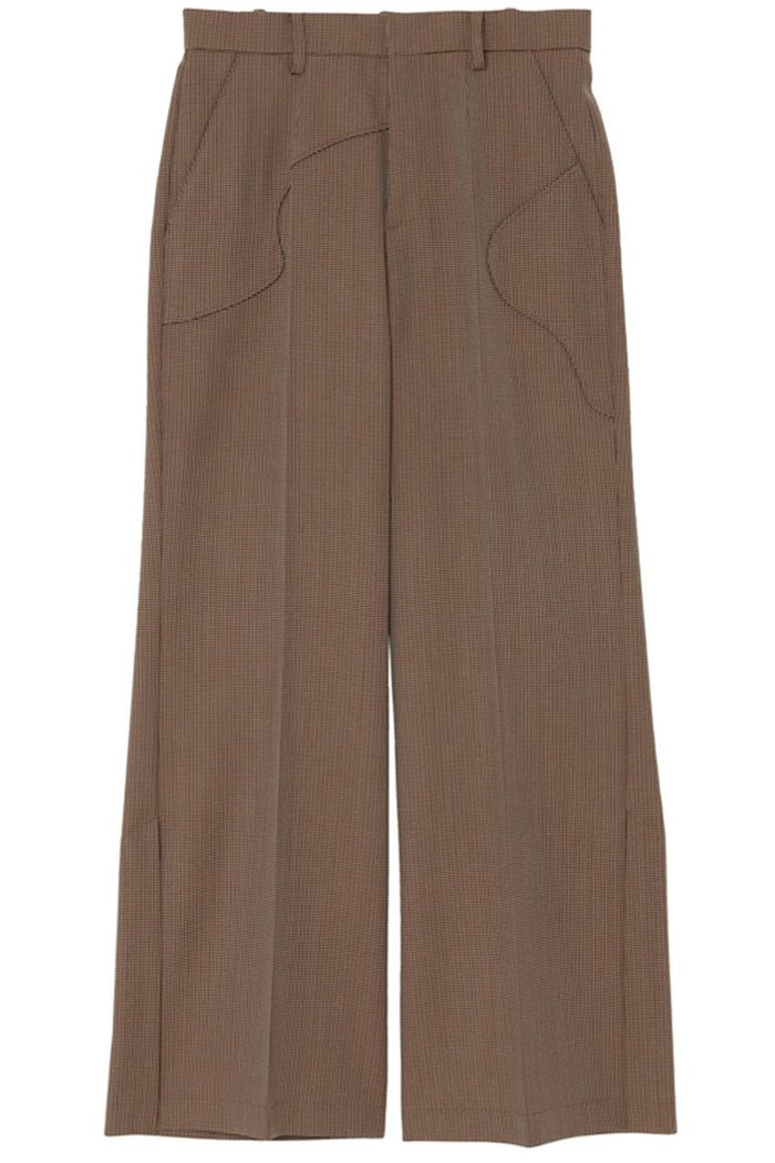 【ミラ ショーン バイ チカ キサダ/mila schon by chika kisada】のチェック ストレート スリットパンツ インテリア・キッズ・メンズ・レディースファッション・服の通販 founy(ファニー) https://founy.com/ ファッション Fashion レディースファッション Fashion for Women パンツ Pants & Trousers ストレート Straight, Straight Cut スリット Slit, Slit Detail チェック Check, Plaid, Tartan |ID: prp329100004647728 ipo3291000000035664782