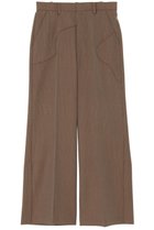 【ミラ ショーン バイ チカ キサダ/mila schon by chika kisada】のチェック ストレート スリットパンツ ブラウンチェック|ID: prp329100004647728 ipo3291000000035664784