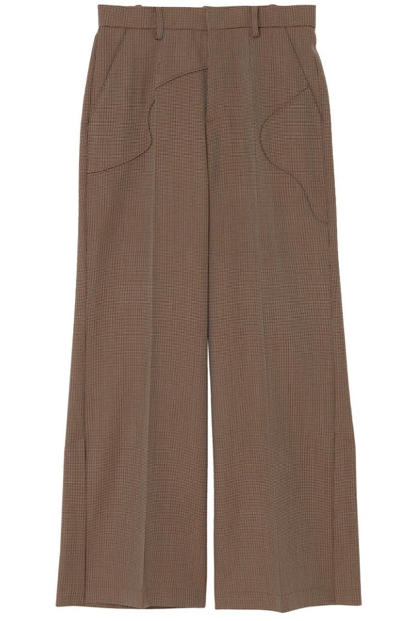 【ミラ ショーン バイ チカ キサダ/mila schon by chika kisada】のチェック ストレート スリットパンツ 人気、トレンドファッション・服の通販 founy(ファニー) ファッション Fashion レディースファッション Fashion for Women パンツ Pants & Trousers ストレート Straight, Straight Cut スリット Slit, Slit Detail チェック Check, Plaid, Tartan other-1|ID: prp329100004647728 ipo3291000000036182182