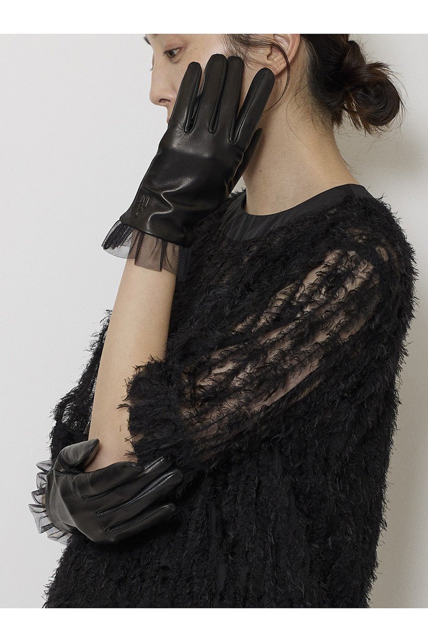 【ミラ ショーン バイ チカ キサダ/mila schon by chika kisada】のチュール レザー グローブ 人気、トレンドファッション・服の通販 founy(ファニー) 　ファッション　Fashion　レディースファッション　Fashion for Women　2025年　2025　2025-2026秋冬・A/W　Autumn/Winter 2025–26 AW25–26　チュール　Tulip, Tulip Motif　ドレス　Dress, One-Piece　A/W・秋冬　Autumn/Winter　other-8|ID: prp329100004648541 ipo3291000000033562521