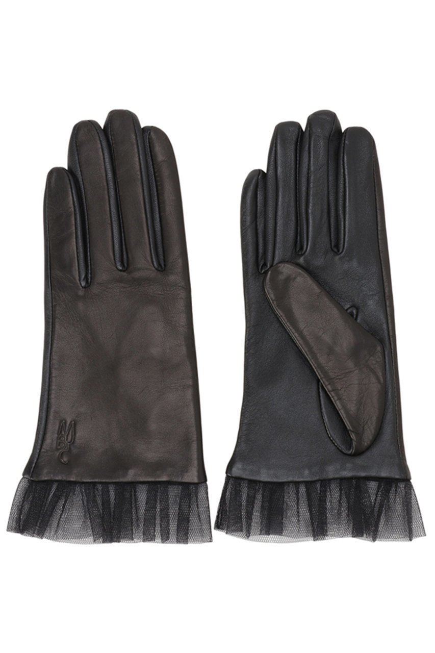 【ミラ ショーン バイ チカ キサダ/mila schon by chika kisada】のチュール レザー グローブ インテリア・キッズ・メンズ・レディースファッション・服の通販 founy(ファニー) 　ファッション　Fashion　レディースファッション　Fashion for Women　チュール　Tulip, Tulip Motif　ドレス　Dress, One-Piece　ブラック|ID: prp329100004648541 ipo3291000000036126483