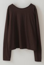 【ハー/HER.】の【8/28 12:00販売開始】ニュアンスロングTシャツ 人気、トレンドファッション・服の通販 founy(ファニー) ファッション Fashion レディースファッション Fashion for Women トップス・カットソー Cut & Sew Tops シャツ・ブラウス・オフィスカジュアル Elegant Blouses & Button-Ups ロングTシャツ・Tシャツ Longline T-Shirts & Tees カットソー・ベーシックTシャツ Cut-and-Sewn Tops / Stretch Tees & Basics 2025年 2025 2025-2026秋冬・A/W Autumn/Winter 2025–26 AW25–26 ショート Short, Short Length シンプル Simple, Minimal スリーブ Sleeve, Long Sleeve / Short Sleeve ロング Long, Long-Length A/W・秋冬 Autumn/Winter thumbnail ブラウン|ID: prp329100004648543 ipo3291000000033562527
