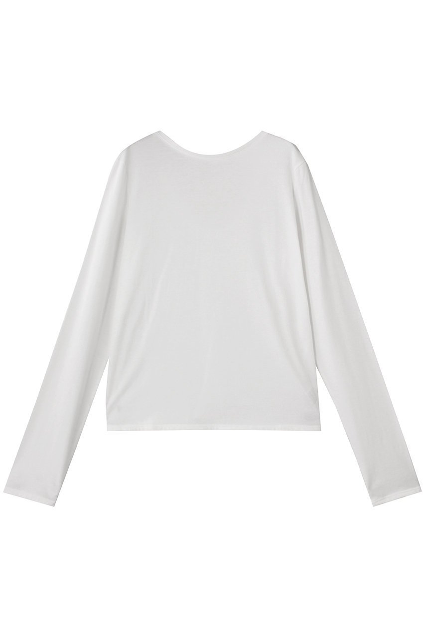 【ハー/HER.】のニュアンスロングTシャツ インテリア・キッズ・メンズ・レディースファッション・服の通販 founy(ファニー) 　ファッション　Fashion　レディースファッション　Fashion for Women　トップス・カットソー　Cut & Sew Tops　シャツ・ブラウス・オフィスカジュアル　Elegant Blouses & Button-Ups　ロングTシャツ・Tシャツ　Longline T-Shirts & Tees　カットソー・ベーシックTシャツ　Cut-and-Sewn Tops / Stretch Tees & Basics　ショート　Short, Short Length　シンプル　Simple, Minimal　スリーブ　Sleeve, Long Sleeve / Short Sleeve　ロング　Long, Long-Length　ホワイト|ID: prp329100004648543 ipo3291000000035417129
