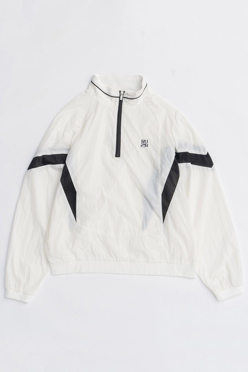 【メゾンスペシャル/MAISON SPECIAL】のRUSH Logo Nylon Sporty Tops/RUSHロゴナイロンスポーティートップス インテリア・キッズ・メンズ・レディースファッション・服の通販 founy(ファニー) 　ファッション　Fashion　レディースファッション　Fashion for Women　トップス・カットソー　Cut & Sew Tops　シャツ・ブラウス・オフィスカジュアル　Elegant Blouses & Button-Ups　アウトドア　Outdoor Clothing　コンパクト　Compact, Small Size　軽量　Lightweight, Ultra Light　スポーティ　Sporty, Casual Athletic　スリーブ　Sleeve, Long Sleeve / Short Sleeve　ベーシック　Basic, Essential　ロング　Long, Long-Length　A/W・秋冬　Autumn/Winter　旅行　Travel　2025年　2025　2025-2026秋冬・A/W　Autumn/Winter 2025–26 AW25–26　WHT(ホワイト)|ID: prp329100004648546 ipo3291000000033562566