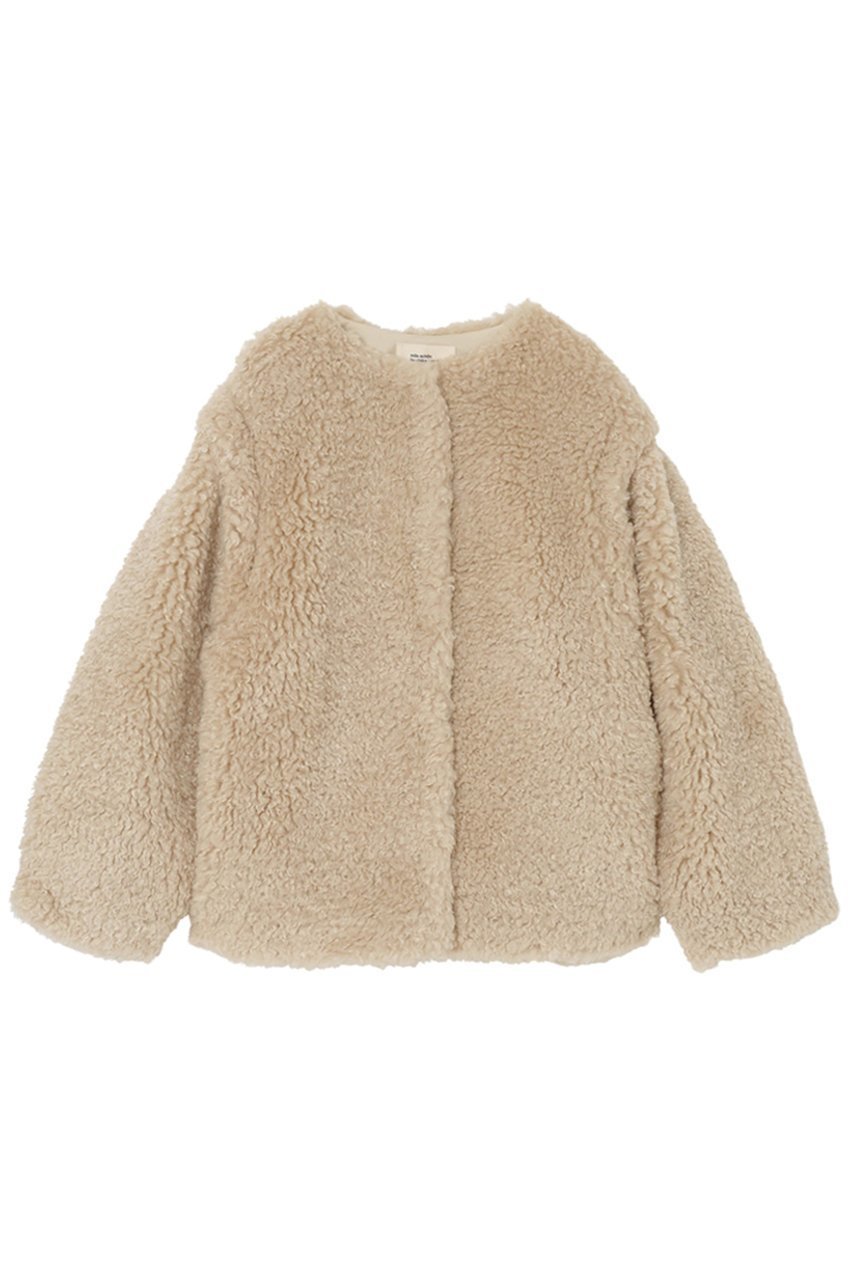 【ミラ ショーン バイ チカ キサダ/mila schon by chika kisada】のフェイクファー ボア 2WAYブルゾン インテリア・キッズ・メンズ・レディースファッション・服の通販 founy(ファニー) 　ファッション　Fashion　レディースファッション　Fashion for Women　アウター　Coat / Outerwear Collection　コート・ロングコート・ピーコート　Long Coats, Peacoats & More　ブルゾンジャケット・スポーティアウター　Blouson Jackets　なめらか　Smooth, Silky Texture　エアリー　Airy Texture　フェイクファー　Faux Fur, Imitation Fur　ブルゾン　Blouson, Bomber Jacket　ベスト　Vest, Waistcoat　ポケット　Pocket, Pocket Detail　ベージュ|ID: prp329100004648547 ipo3291000000035816976