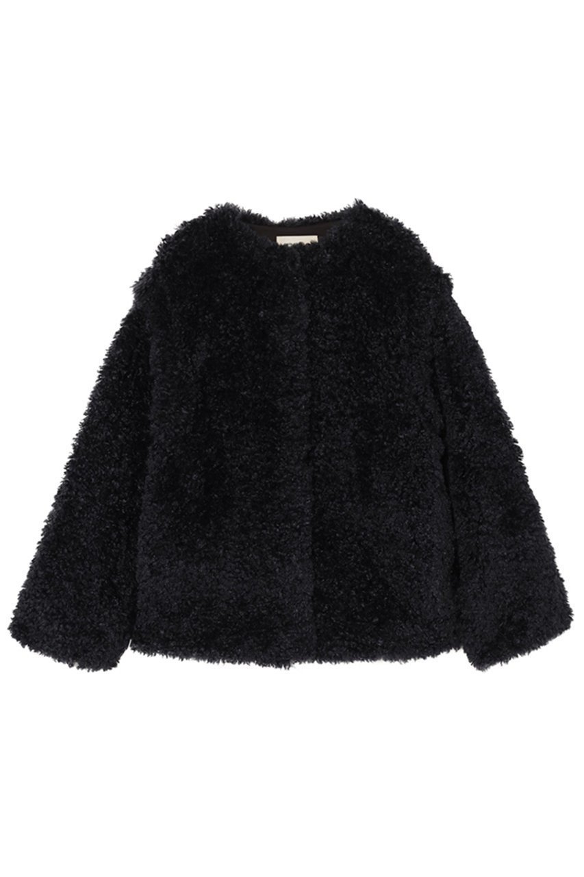 【ミラ ショーン バイ チカ キサダ/mila schon by chika kisada】のフェイクファー ボア 2WAYブルゾン インテリア・キッズ・メンズ・レディースファッション・服の通販 founy(ファニー) 　ファッション　Fashion　レディースファッション　Fashion for Women　アウター　Coat / Outerwear Collection　コート・ロングコート・ピーコート　Long Coats, Peacoats & More　ブルゾンジャケット・スポーティアウター　Blouson Jackets　なめらか　Smooth, Silky Texture　エアリー　Airy Texture　フェイクファー　Faux Fur, Imitation Fur　ブルゾン　Blouson, Bomber Jacket　ベスト　Vest, Waistcoat　ポケット　Pocket, Pocket Detail　ネイビー|ID: prp329100004648547 ipo3291000000035816977