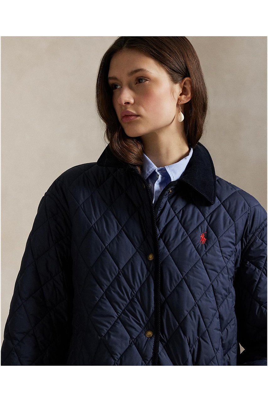 【ラルフローレン/RALPH LAUREN】の【POLO RALPH LAUREN】キルテッド バーン ジャケット 人気、トレンドファッション・服の通販 founy(ファニー) 　ファッション　Fashion　レディースファッション　Fashion for Women　アウター　Coat / Outerwear Collection　レディースジャケット・軽アウター　Jackets　ブルゾンジャケット・スポーティアウター　Blouson Jackets　2025年　2025　2025-2026秋冬・A/W　Autumn/Winter 2025–26 AW25–26　キルティング　Quilted, Quilting　クラシック　Classic, Timeless Style　コーデュロイ　Corduroy, Cord Fabric　ジャケット　Jacket, Outerwear　ダイヤモンド　Diamond, Brilliant Cut　ブルゾン　Blouson, Bomber Jacket　A/W・秋冬　Autumn/Winter　other-2|ID: prp329100004648549 ipo3291000000033562595