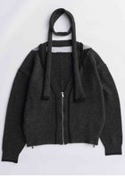 【メゾンスペシャル/MAISON SPECIAL】のWith Stall Tulle Slit Cardigan/ストール付キチュールスリットカーディガン GRY(グレー)|ID: prp329100004648553 ipo3291000000033562625