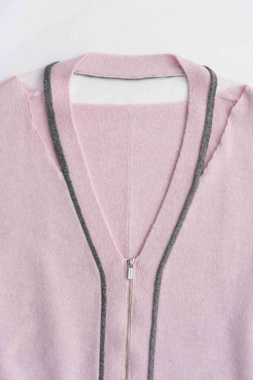 【メゾンスペシャル/MAISON SPECIAL】のWith Stall Tulle Slit Cardigan/ストール付キチュールスリットカーディガン 人気、トレンドファッション・服の通販 founy(ファニー) 　ファッション　Fashion　レディースファッション　Fashion for Women　2025年　2025　2025-2026秋冬・A/W　Autumn/Winter 2025–26 AW25–26　カーディガン　Cardigan, Knitwear　ショルダー　Shoulder, Shoulder Strap　シンプル　Simple, Minimal　ジップ　Zip, Zipper　ストール　Stole, Wrap　チュール　Tulip, Tulip Motif　A/W・秋冬　Autumn/Winter　other-4|ID: prp329100004648553 ipo3291000000033562629