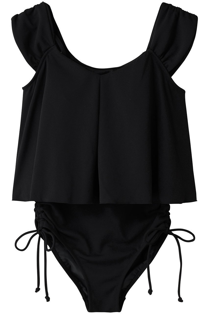 【レイール/Reir】の【San-ai Resort】ワンピ見えビキニ インテリア・キッズ・メンズ・レディースファッション・服の通販 founy(ファニー) 　ファッション　Fashion　レディースファッション　Fashion for Women　水着　Swimwear　レディース水着・ビーチウェア　Swimwear & Beachwear　ギャザー　Gathered, Ruffled　スポーツ　Sports, Activewear　セパレート　Separate, Two-Piece　ビキニ　Bikini, Two-Piece Swimsuit　ビーチ　Beach, Seaside　フレア　Flare, Flared　リゾート　Resort, Vacation Style　リラックス　Relax, Relaxed Fit　ワイヤー　Wire, Wired Bra　新作・新入荷　New Arrivals / New In　水着　Swimsuit, Swimwear　ブラック|ID: prp329100004649082 ipo3291000000033575744