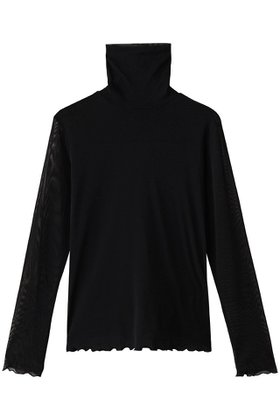 【ジェイドット/j.】のストレッチオーガンジーハイネックトップス 人気、トレンドファッション・服の通販 founy(ファニー) ファッション Fashion レディースファッション Fashion for Women トップス・カットソー Cut & Sew Tops シャツ・ブラウス・オフィスカジュアル Elegant Blouses & Button-Ups ロングTシャツ・Tシャツ Longline T-Shirts & Tees カットソー・ベーシックTシャツ Cut-and-Sewn Tops / Stretch Tees & Basics 2025年 2025 2025-2026秋冬・A/W Autumn/Winter 2025–26 AW25–26 エアリー Airy Texture オーガンジー Organza Fabric ストレッチ Stretch, Stretchy Fabric スリーブ Sleeve, Long Sleeve / Short Sleeve デコルテ Décolleté, Neckline ハイネック High Neck, Mock Neck ロング Long, Long-Length A/W・秋冬 Autumn/Winter |ID:prp329100004649092